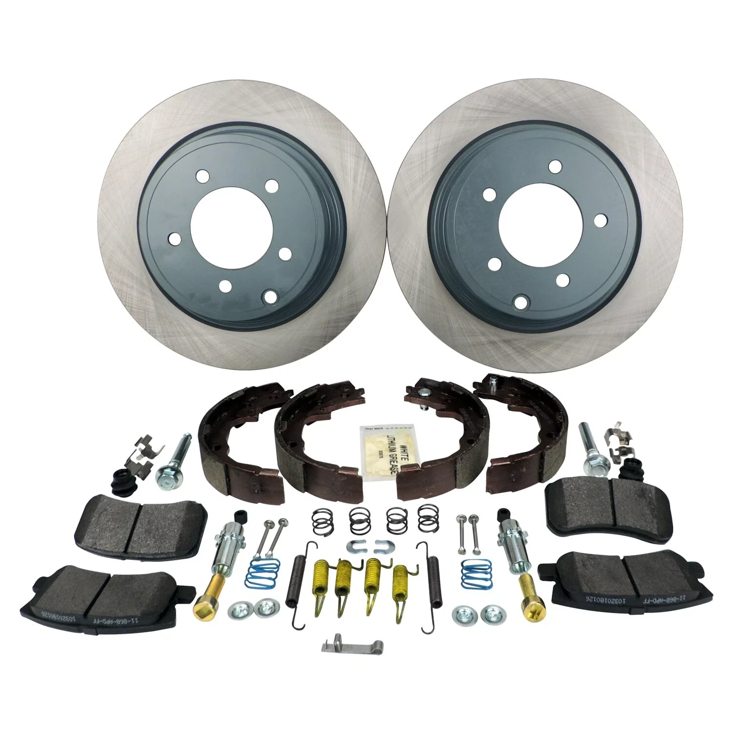 2007-2017 Jeep MK Compass w_ 11.89_ Rotors Disc Brake Service Kit 4743999K